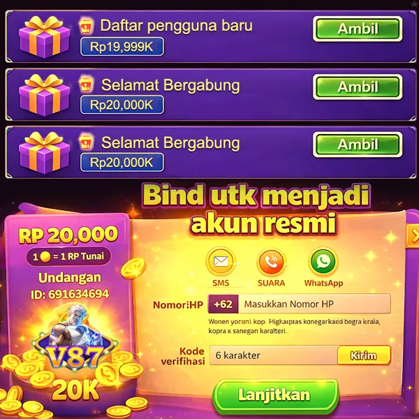 V87 Login Resmi APK 2026